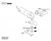 Bosch 0 601 375 069 Ehs 6-115 Angle Grinder 230 V / Eu Spare Parts